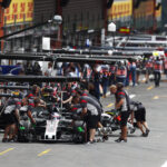 Haas F1 crew at work Spa Francorchamps, Belgium 2017
