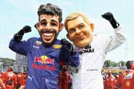 Fans Daniel Riccardo & Valtteri Bottas Belgian GP F1/2017