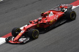 Kimi Raikkonen driving the SF70-H on Sepang, Malaysia (2017)