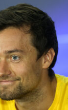 Jolyon Palmer (GBR) Renault Sport F1 Team op de FIA-persconferentie. Singapore Grand Prix, donderdag 14 september 2017. Marina Bay Street Circuit, Singapore.