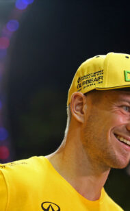 Hulkenberg lacht om F1 record in Singapore