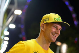 Nico Hulkenberg (GER) Equipo Renault Sport F1. Gran Premio de Singapur, jueves 14 de septiembre 2017. Marina Bay Street Circuit, Singapur.