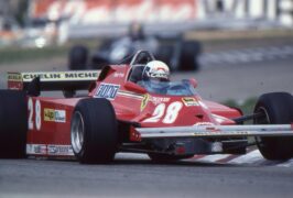 Dieder Pironi driving the Ferrari 126
