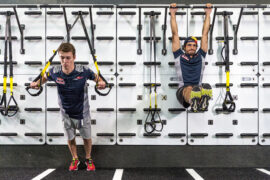Daniil Kvyat & Carlos Sainz training at the gym before Italian GP F1/2017