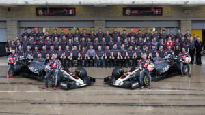 Haas team picture USGP F1/2017