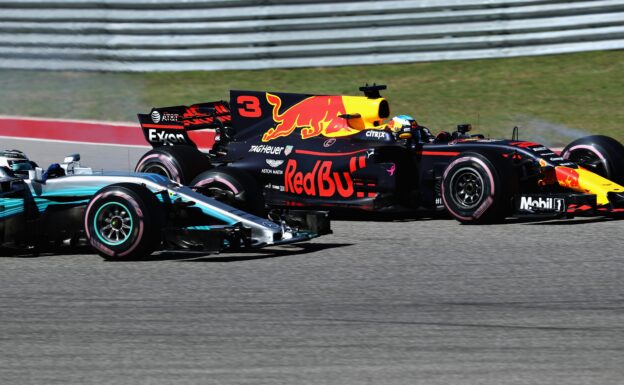 Marko: Selfish Mercedes approved 2019 rules 1 Daniel Ricciardo Red Bull & Valtteri Bottas Mercedes USGP F1/2017