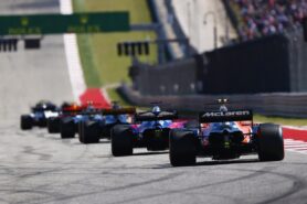 Starten von Grid 2018 US F1 GP