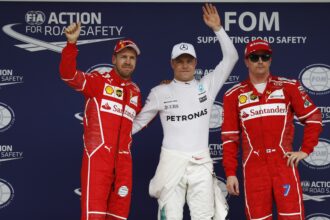 Top 3 2017 Brazilian GP qualifiers: 1. Bottas, 2. Vettel, 3. Raikkonen