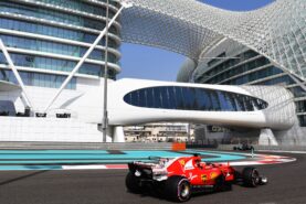 Kimi Raikkonen (FIN) Ferrari SF70-H at Formula One Testing, Day One, Yas Marina Circuit, Abu Dhabi, UAE, Tuesday 28 November 2017.