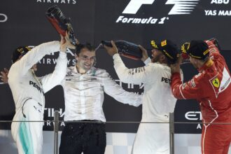 Formula One - Mercedes-AMG Petronas Motorsport, Abu Dhabi GP 2017. Lewis Hamilton, Valtteri Bottas