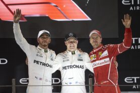 Formula One - Mercedes-AMG Petronas Motorsport, Abu Dhabi GP 2017. Lewis Hamilton, Valtteri Bottas, Sebastian Vettel.