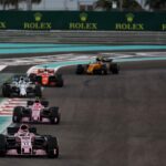 Sergio Perez (MEX) Sahara Force India F1 VJM10. Abu Dhabi Grand Prix, Sunday 26th November 2017. Yas Marina Circuit, Abu Dhabi, UAE.