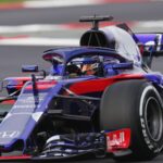 Toro Rosso STR13 brendon Hartley testing day 1 Circuit de Catalunya, Barcelona, Spain. Monday 26 February 2018.