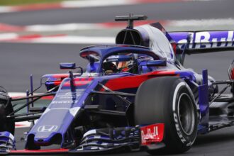 Toro Rosso STR13 brendon Hartley testing day 1 Circuit de Catalunya, Barcelona, Spain. Monday 26 February 2018.
