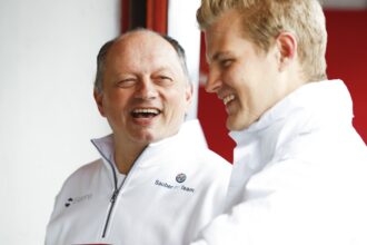 Marcus Ericsson & Frederique Vasseur Sauber C37 testing day 1 Catalunya Barcelona 2018