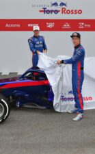 Brendon Hartley & Pierre Gasly Toro Rosso car launch 2018 STR13
