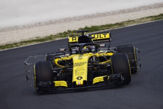 Renault RS18 Nico Hulkenberg testing day 1 Circuit de Catalunya, Barcelona, Spain. Monday 26 February 2018.