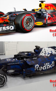 การเปรียบเทียบครั้งแรก Red Bull RB14 & Red Bull RB13?