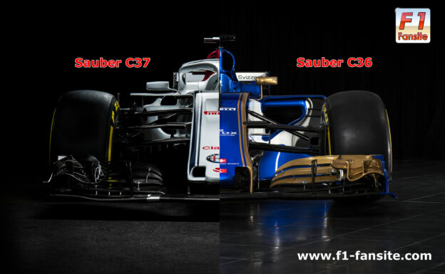 First comparison Sauber C36 VS Sauber C37 F1 car 1 First comparison Sauber C36 VS Sauber C37 F1 car