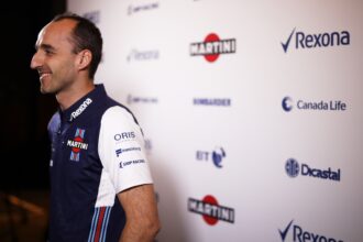 2018 Williams Season Launch. Robert Kubica, Test and reserve driver talks to the media