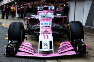 The Sahara Force India F1 VJM11. Formula One Testing, Day 1, Monday 26th February 2018. Barcelona, Spain.