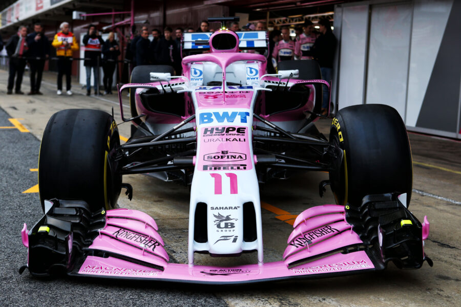 2018 Force India VJM11 F1 car launch pictures