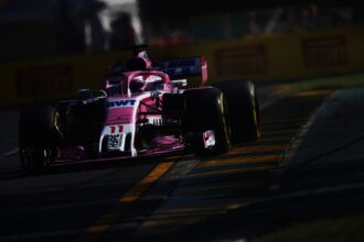 Sergio Perez Force India VJM11 Albert Park, Melbourne, Australia 2018.