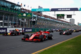 Starting grid Practice Australian GP F1/2018