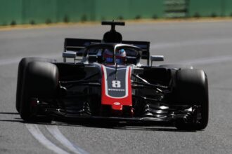 Romain Grosjean Haas on track Australian GP F1/2018