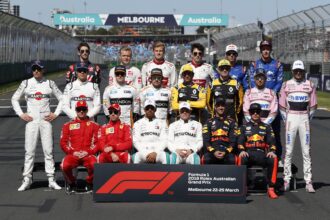 Driver group photo at Formula One World Championship, Rd1, Australian Grand Prix, Race, Melbourne, Australia, Sunday 25 March 2018.