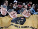 Nico Hulkenberg (GER) Renault Sport F1 Team fans in the grandstand. Chinese Grand Prix 2018.