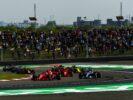 Cars on track Chinese GP F1/2018