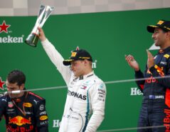 Formula One - Mercedes-AMG Petronas Motorsport, Chinese GP 2018. Valtteri Bottas & Daniel Ricciardo Red Bull.
