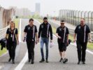 Sergio Perez Sahara Force India F1 walks the circuit with the team. Chinese Grand Prix 2018