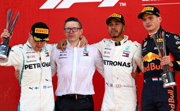 Mercedes debrief of 1-2 finish Spain 2018 1 Race results 2018 Spanish F1 grand prix