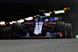 Brendon Hartley of Scuderia Toro Rosso STR13 Honda on track during practice for the Monaco GP F1/2018.