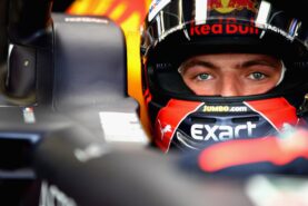 Max Verstappen of Netherlands and Red Bull Racing prepares to drive in the garage during practice for the Monaco Formula One Grand Prix 2018.