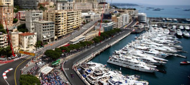 Brendon Hartley driving the (28) Scuderia Toro Rosso STR13 Honda on track during practice for the Monaco Formula One Grand Prix 2018.