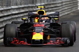 Max Verstappen of the Netherlands driving the Red Bull Racing RB14 TAG Heuer on track during the Monaco Formula One Grand Prix at Circuit de Monaco on May 27, 2018 in Monte-Carlo, Monaco.