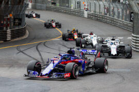 Brendon Hartley of Scuderia Toro Rosso during the Monaco Formula One Grand Prix at Circuit de Monaco on May 27, 2018 in Monte-Carlo, Monaco.
