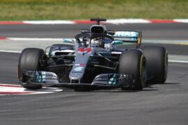 Lewis Hamilton, Mercedes W09 in Spain