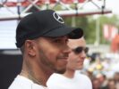 一级方程式赛车 - 梅赛德斯 AMG 马石油车队,西班牙语 GP 2018。 汉密尔顿