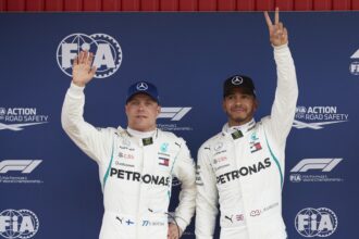 Formula Uno - Mercedes-AMG Petronas Motorsport, Spagnolo GP 2018. Lewis Hamilton, Valtteri Bottas