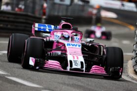 Sergio Perez Sahara Force India F1 VJM11. Monaco GP F1/2018.