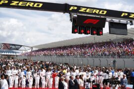 Drivers on the starting grid French GP F1/2018