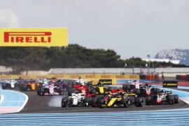 Cars on track French GP F1/2018