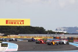 Cars on track French GP F1/2018