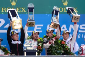 2018 Le Mans winners (LMP1) Alonso, Buemi & Nakajima