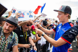 Brendon Hartley of Scuderia Toro Rosso during previews ahead of the Formula One Grand Prix of France at Circuit Paul Ricard on June 21, 2018 in Le Castellet, France.