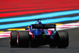 Brendon Hartley driving the (28) Scuderia Toro Rosso STR13 Honda on track during practice for the Formula One Grand Prix of France at Circuit Paul Ricard.